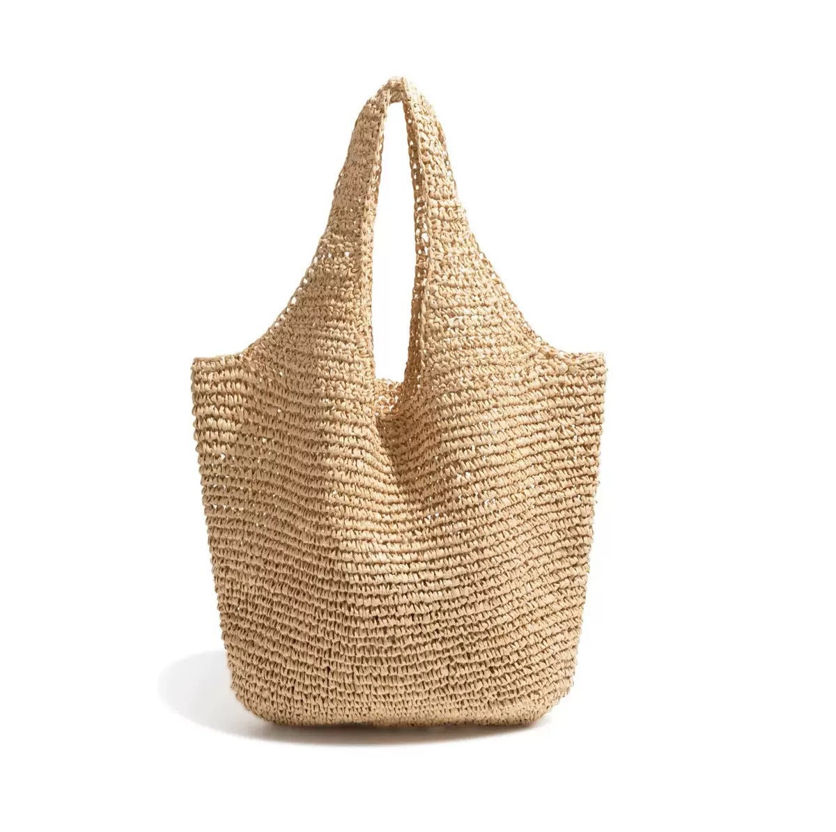 Women's High Sense Straw Simple Handmade Woven Large Bags
