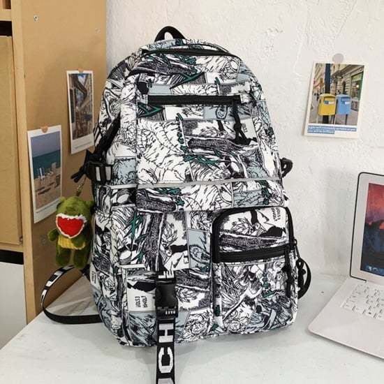 Cartoon Iti Male Large Capacity Trendy Primary School Bag