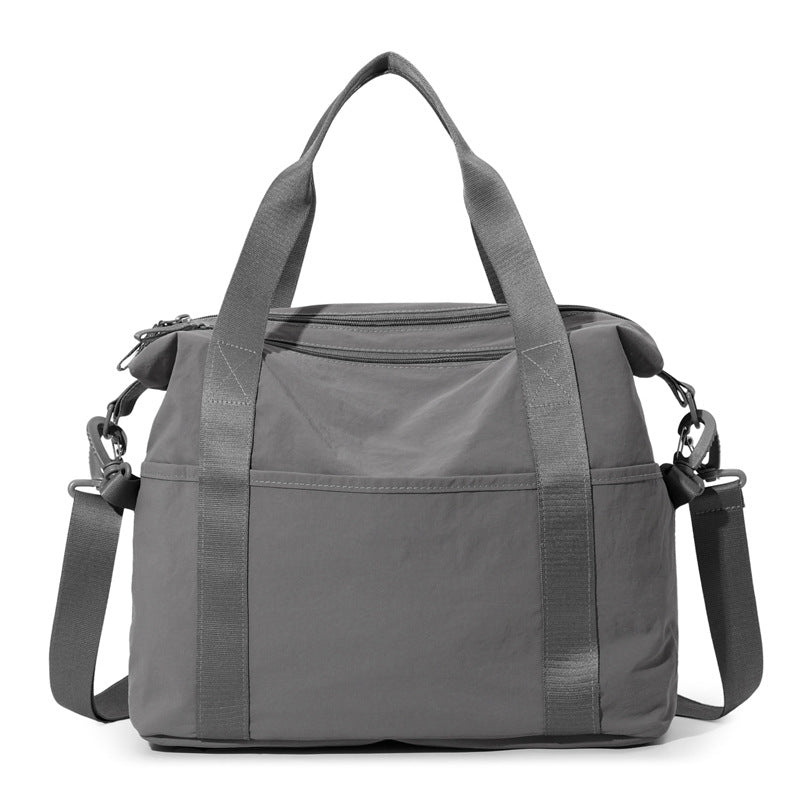 Women's Solid Color Simple Mummy Diaper Canvas Handbags