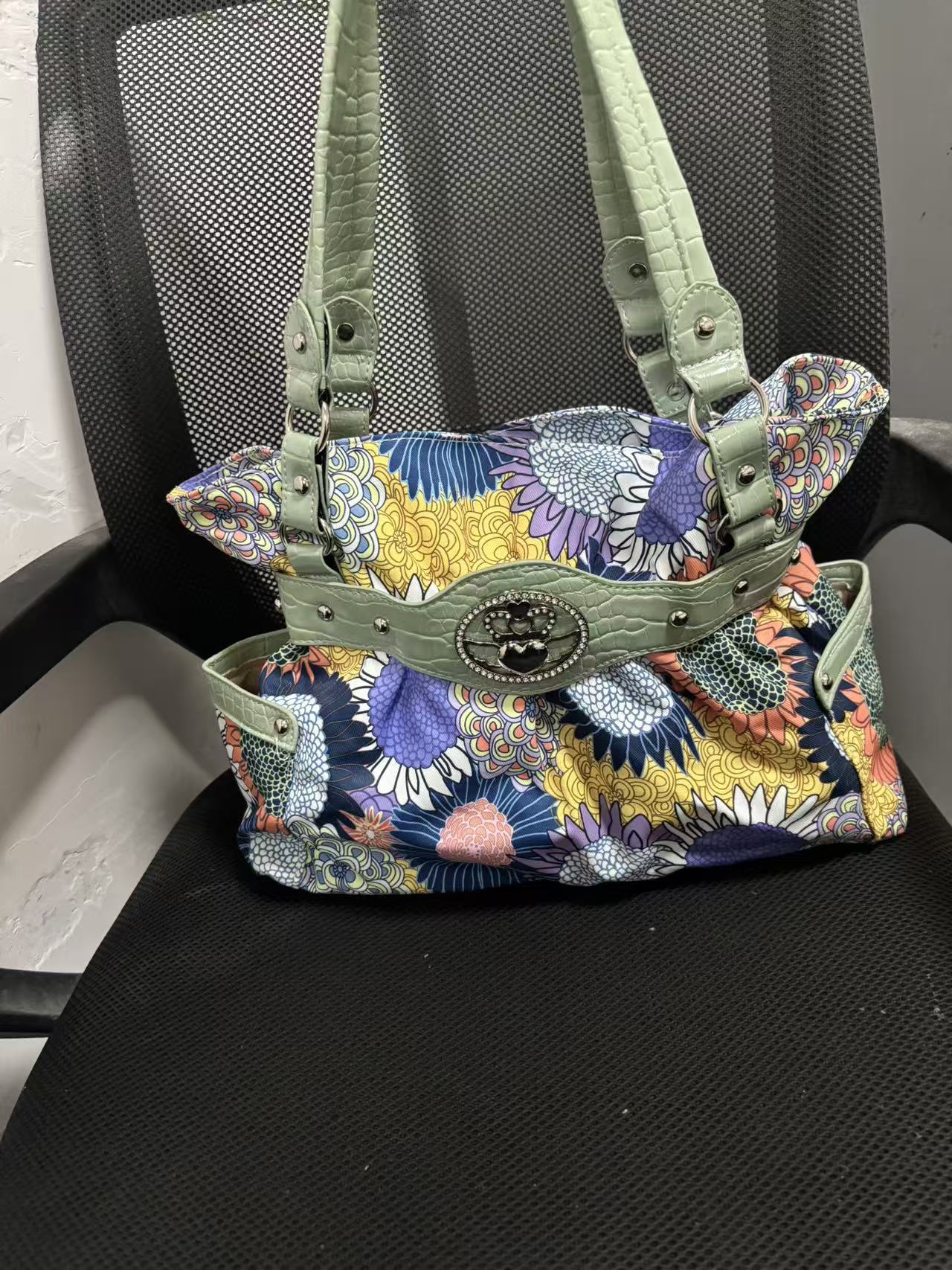 Women's Retro Hot Portable Underarm Niche Asian Culture Women's Handbag