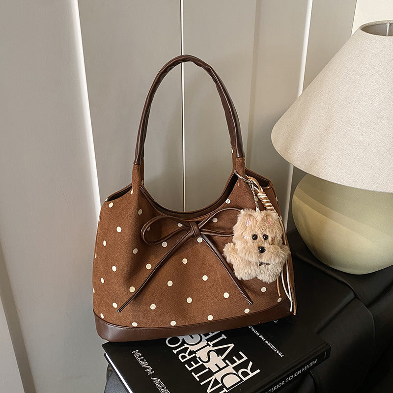 Women's Retro Autumn Korean Fashion Polka Dot Women's Shoulder Bag