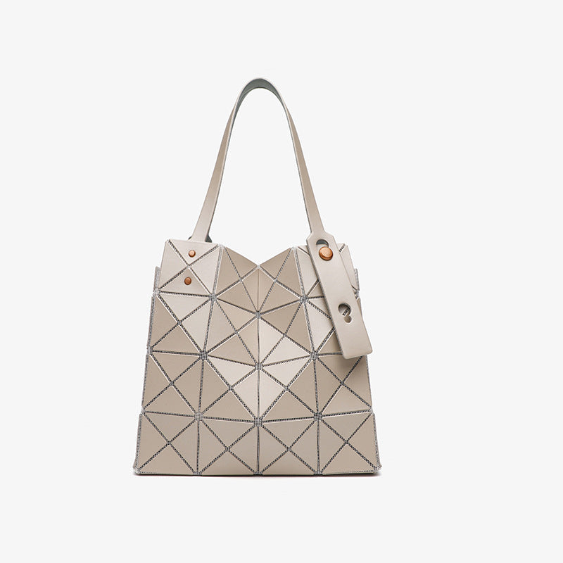 Casual Women's Diamond Geometric Box Portable Tote Bags
