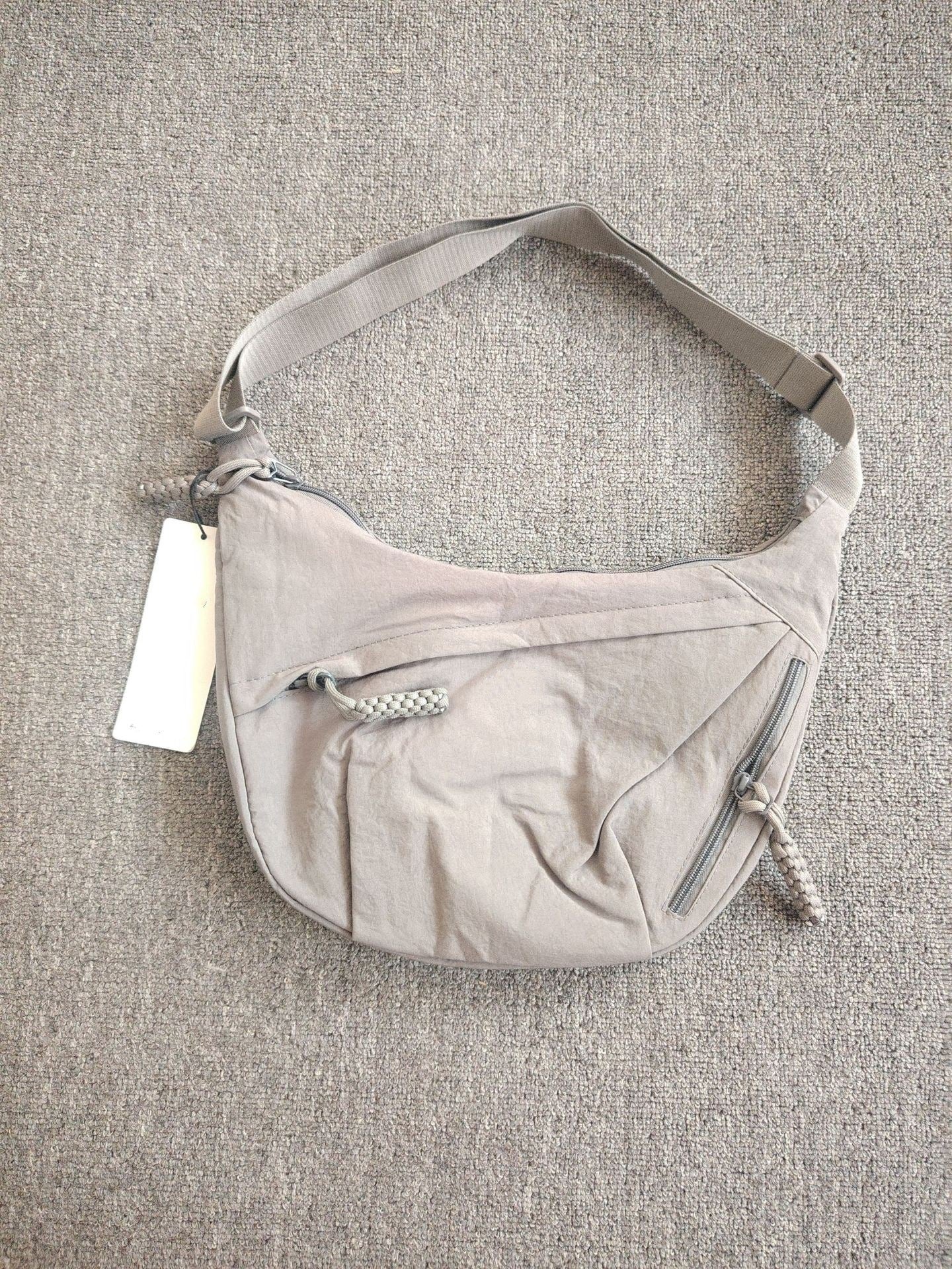 Women's Summer Solid Color Reflective Sign Nylon Large Women's Messenger Bag