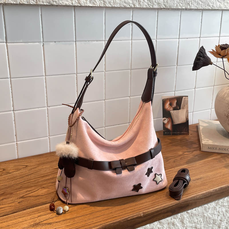 Women's Large Capacity Soft Fog Retro Women's Shoulder Bag