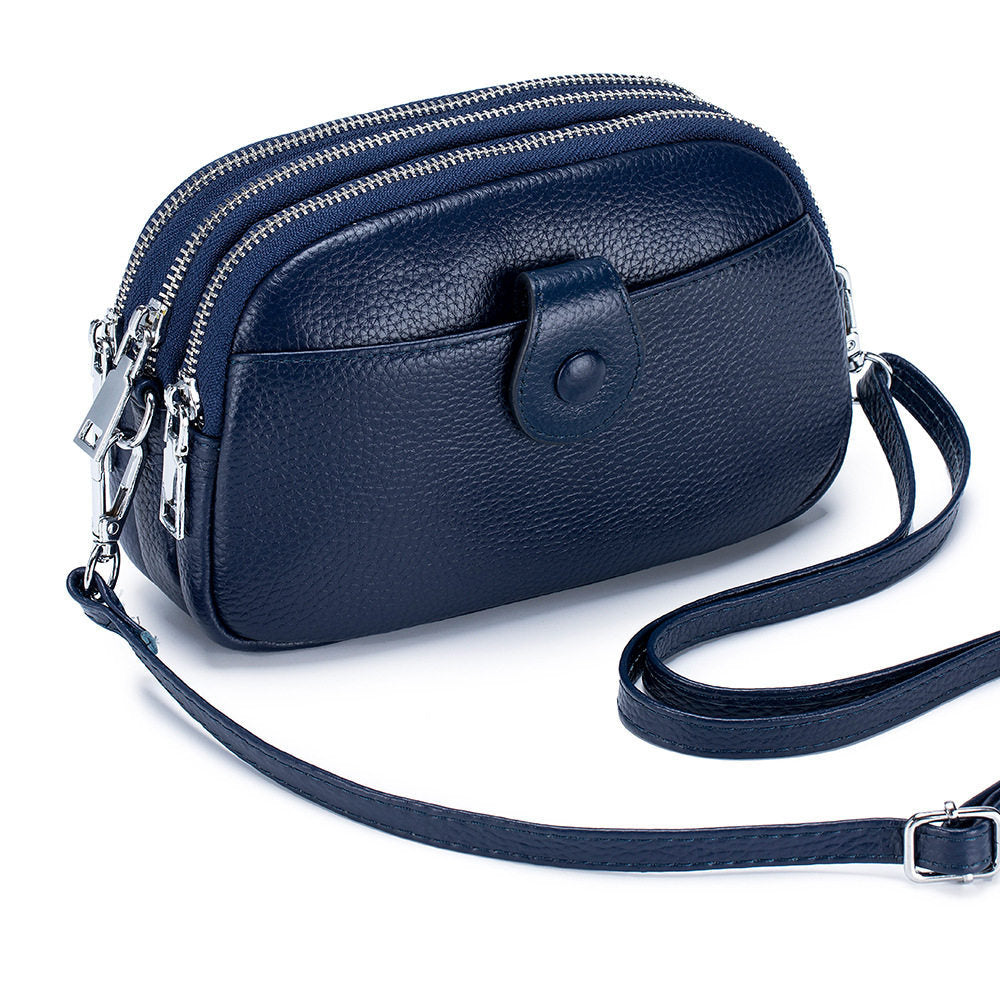 Women's Simple Mom Mobile Mini High Sense Cow Women's Messenger Bag