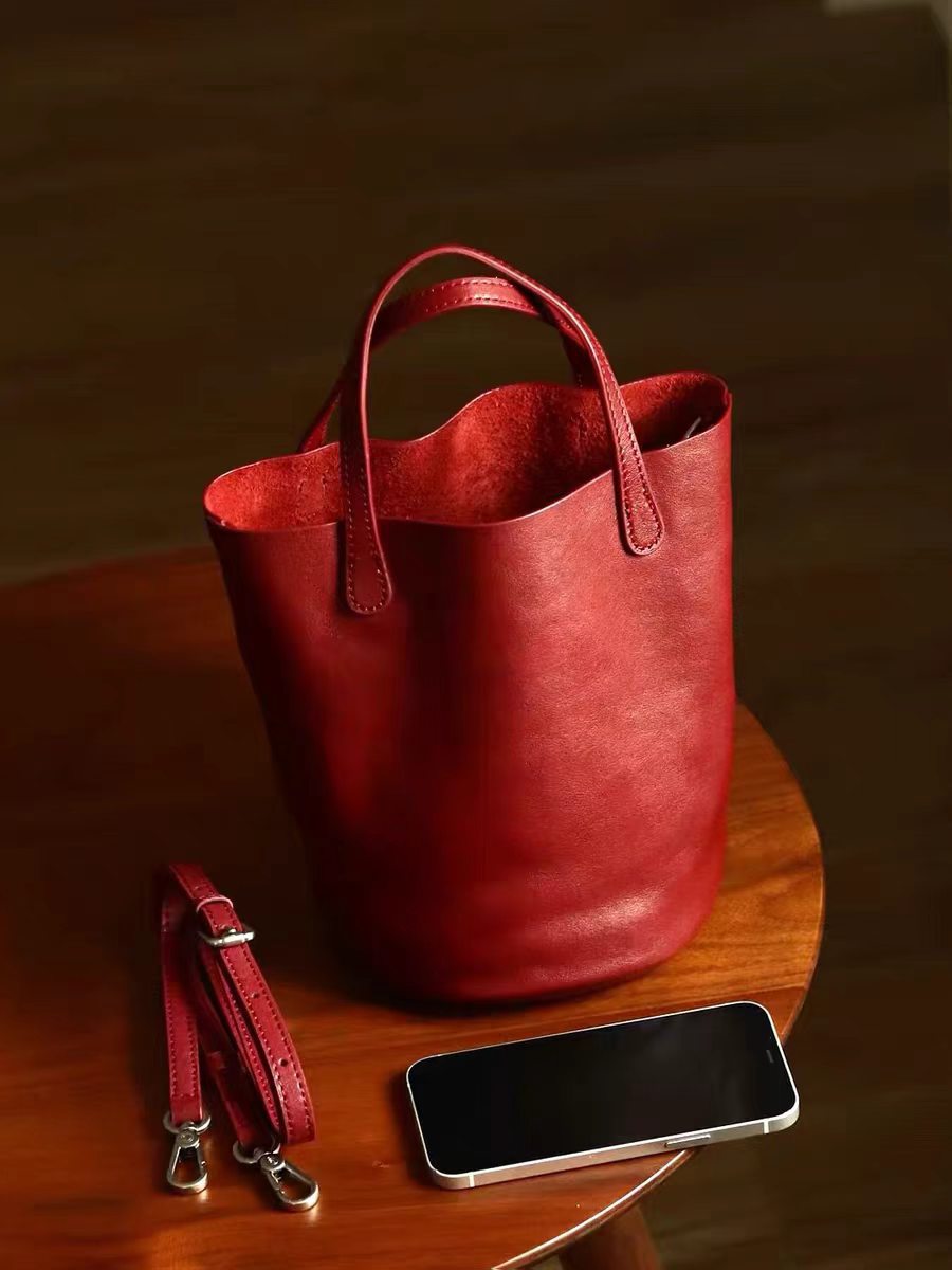 Women's Retro Red Korean Style One High-grade Women's Shoulder Bag