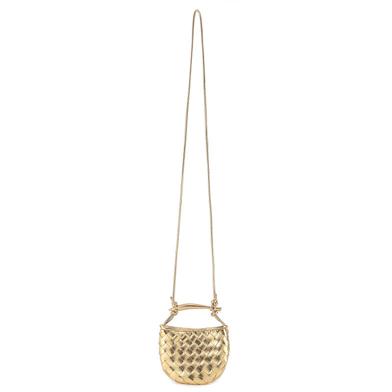 Shark Nail Earphone Woven Pendant Classic Women's Handbag