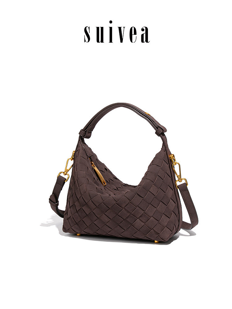 Woven Simple Hand Lunch Box Design Women's Handbag
