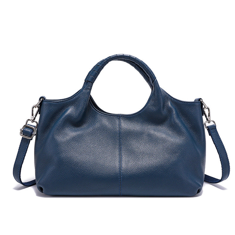Women's Layer Cowhide Retro Large Capacity Genuine Bags