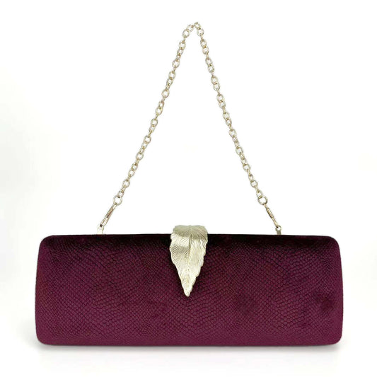 Women's Veet Banquet Dress Garment Leaf Hand Women's Clutch