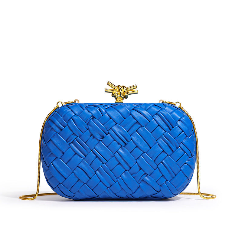 Women's Woven Clutch Fashion Banquet Chain For Dinner Bag