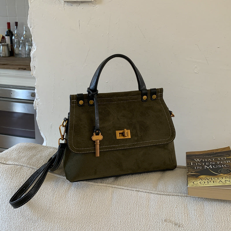 Women's Large Capacity Autumn Matte Fashion Simple Retro Women's Shoulder Bag