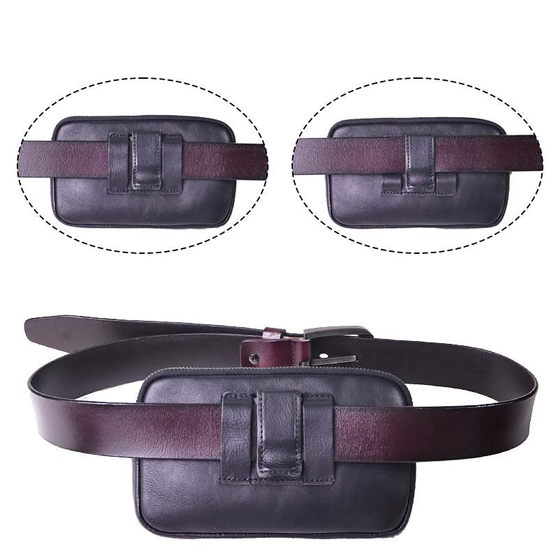 Men's Genuine Leather Retro Handmade First Layer Coin Purses