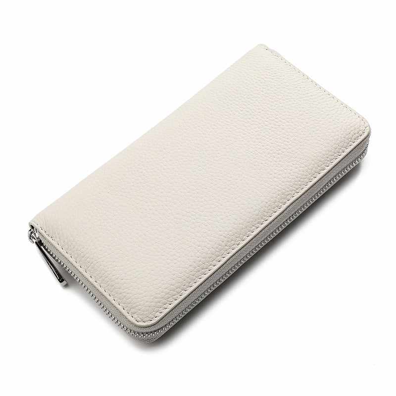 Women's & Men's Genuine Leather Long Cowhide Clutch Men's Wallet