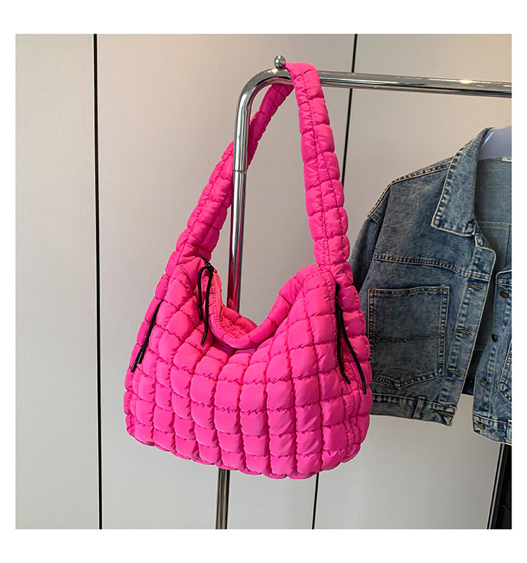 Pleated Cloud Fashion Pull Large Capacity Cotton Tote Bags