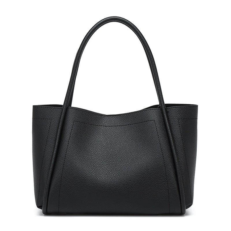 Women's Niche Soft Leather Vegetable Basket High Sense Large Women's Handbag