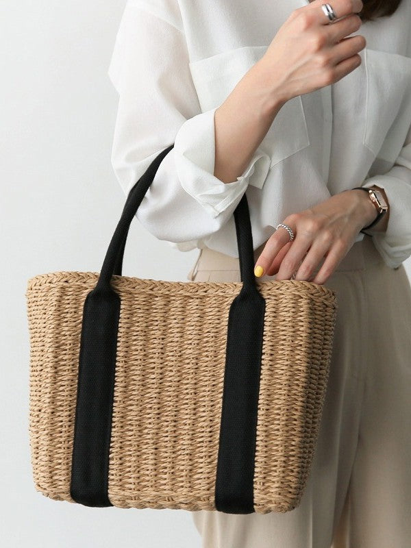 Women's Simple Large Capacity Straw Retro Fashion Bags
