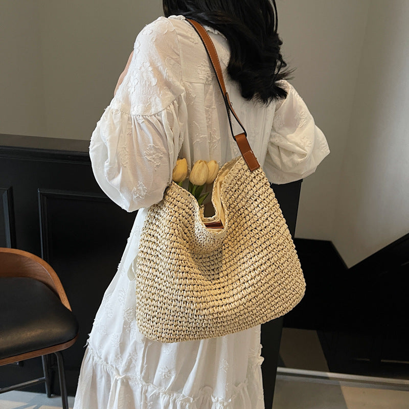 Summer Weaving Straw Woven Female Super Hot Women's Shoulder Bag