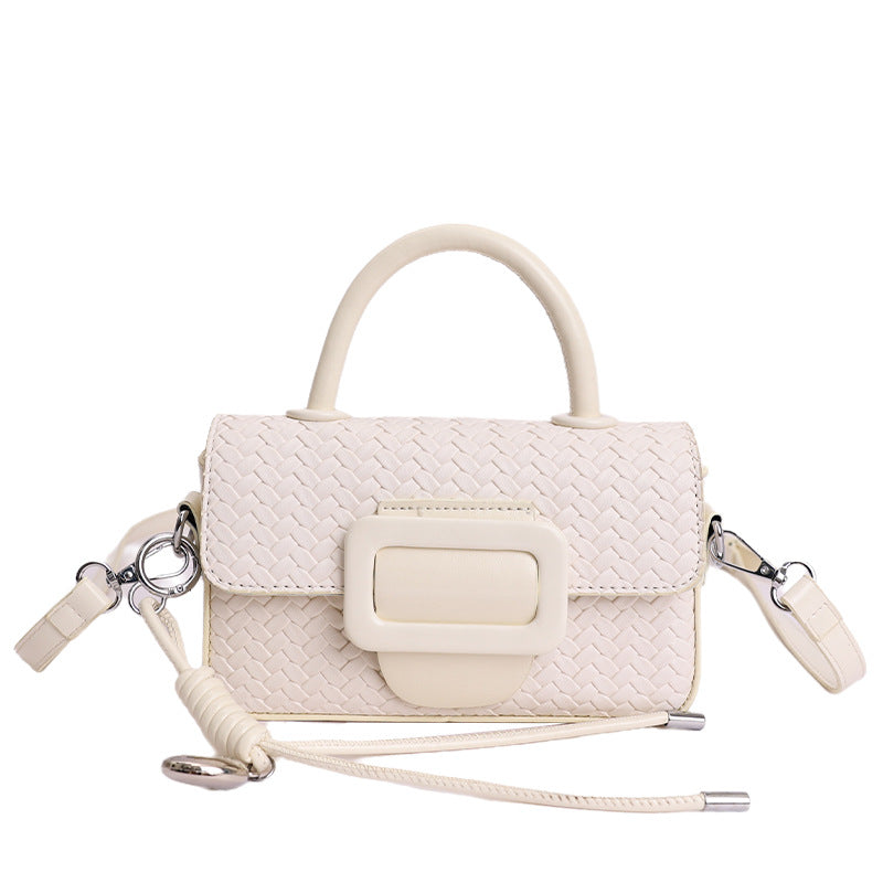 Women's Niche Woven Pattern High-grade Fashion Simple Small Square Bag