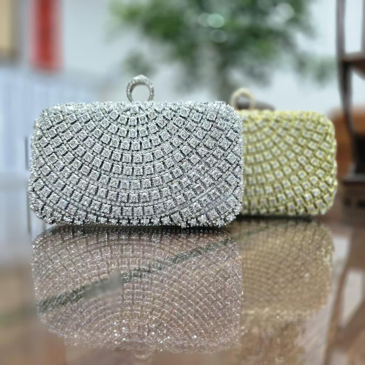 Street Trend Diamond Fashionable Elegant Clutch Dinner Bag
