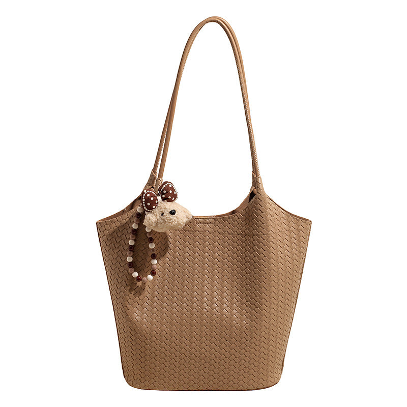 Woven Straw Female Large Capacity Versatile Fresh Seaside Beach Women's Shoulder Bag