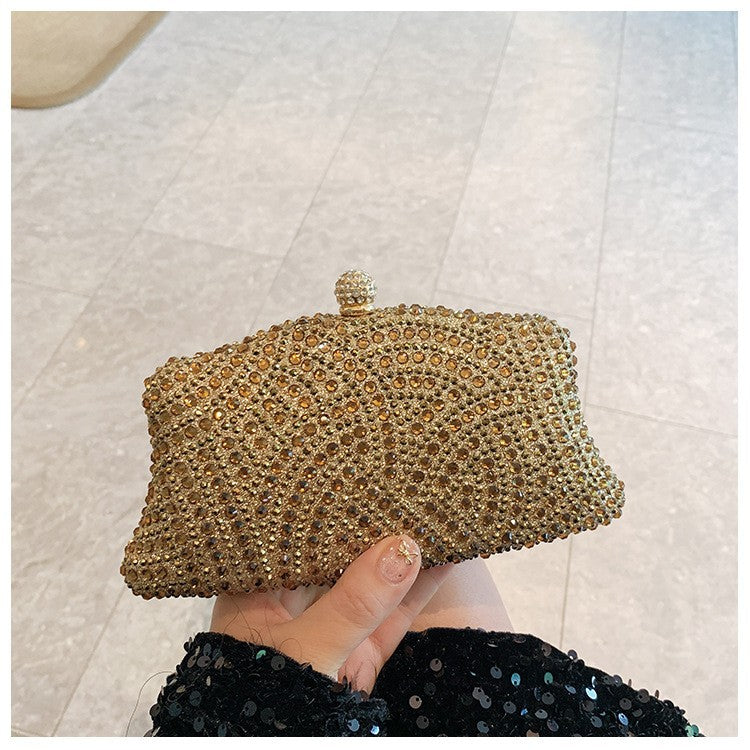 Fashion Shiny Rhinestone High Sense Party Dinner Bag
