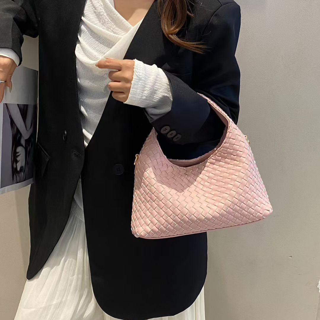 Hand-woven Design Large Capacity Commuting Fashion Handbags