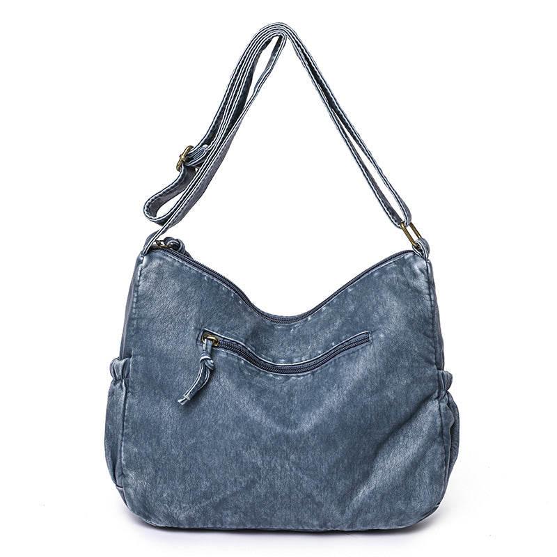 Women's Retro Fashion Wash Soft Leather Backpacks