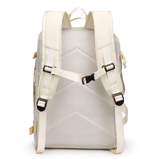 Men's Open Simple Breathable Large Capacity Independent Business Backpack