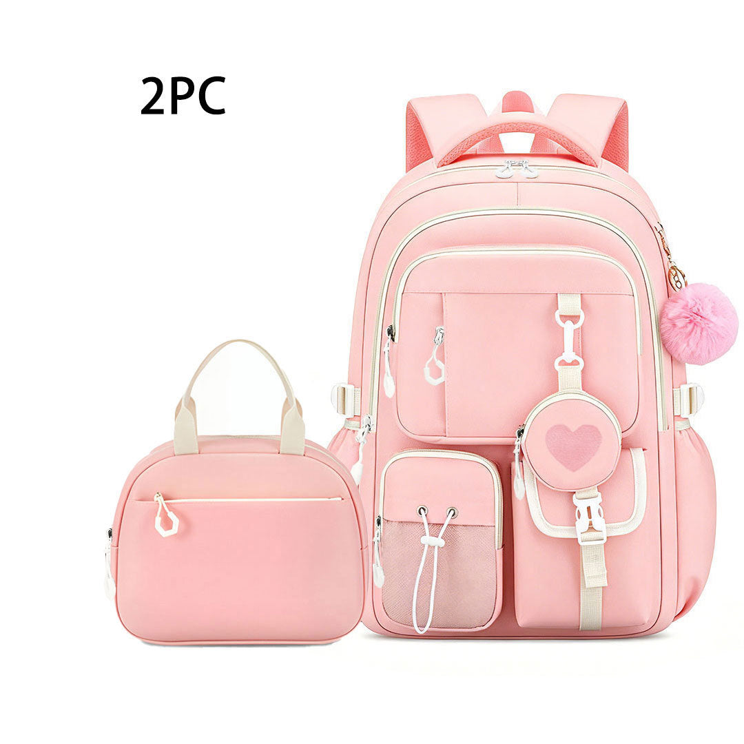 Burden Alleviation Large Capacity Love Three-piece Backpacks
