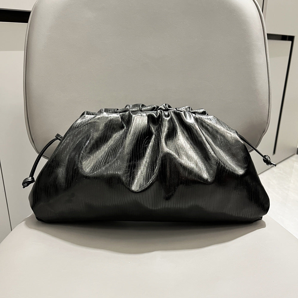 Women's Golden Cloud Large Size Woven Dumpling Women's Shoulder Bag