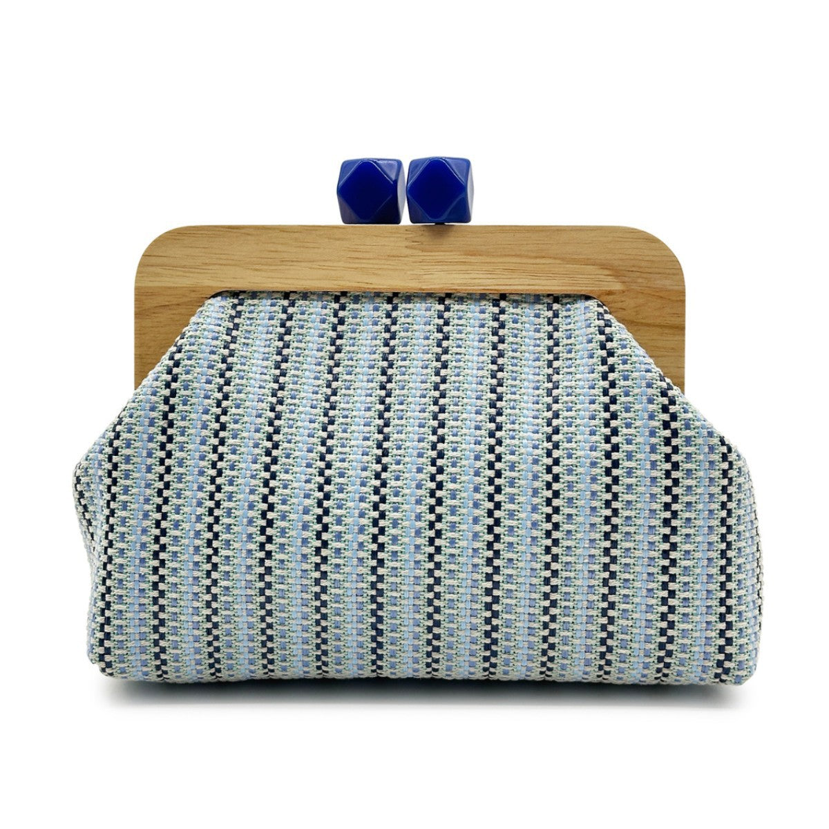 Women's Source Summer Straw Colorful Striped Clip Women's Clutch
