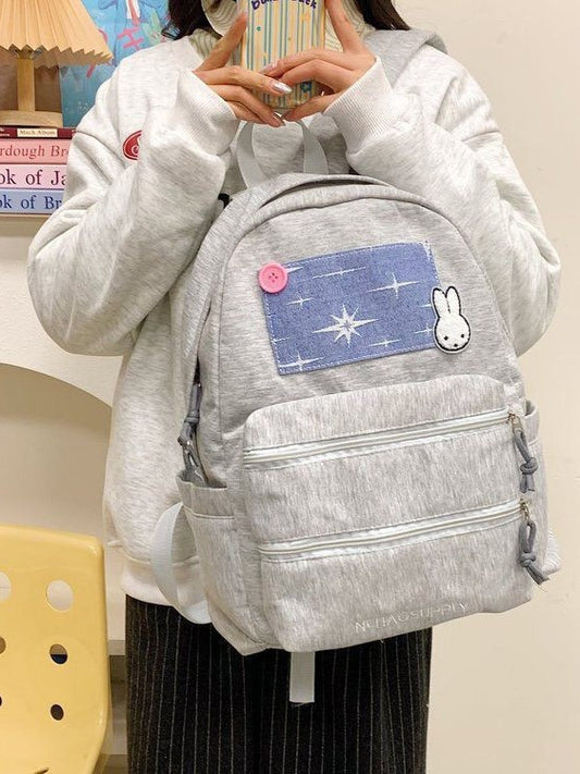 Retro Plaid Junior Large Capacity Female Backpacks
