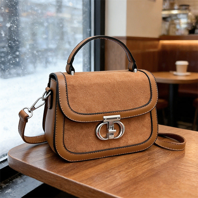 Women's Retro Minority Hand Holding Saddle Fashion Korean Style Exquisite Women's Messenger Bag