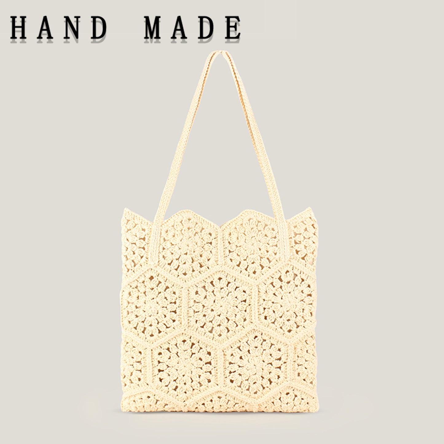 Cotton Cord Woven Bar Simple Daily Leisure Seaside Vacation Niche Bags