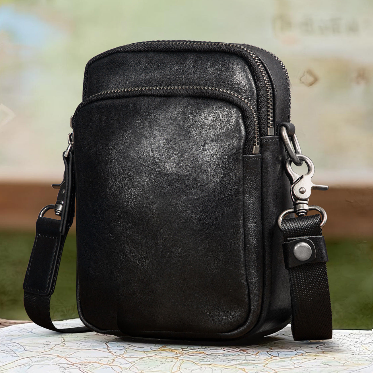 Men's Genuine Cattlehide Leather Surface Korean Style Bags