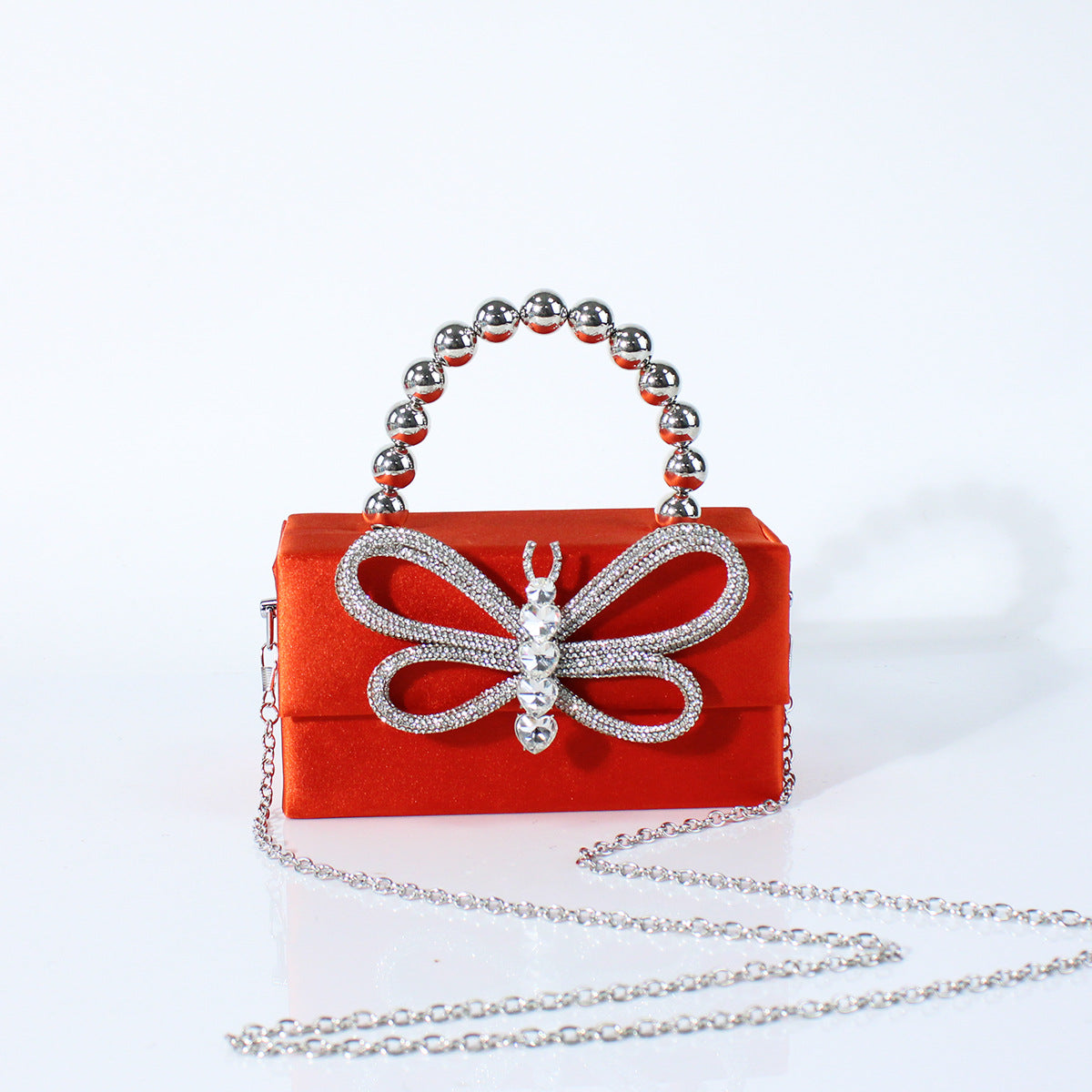 Exquisite Elegant Style Bow Chain Banquet Dinner Bag