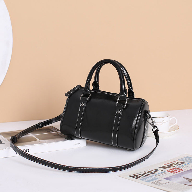 Women's Leather For Oil Wax Cowhide Trendy High-grade Bags