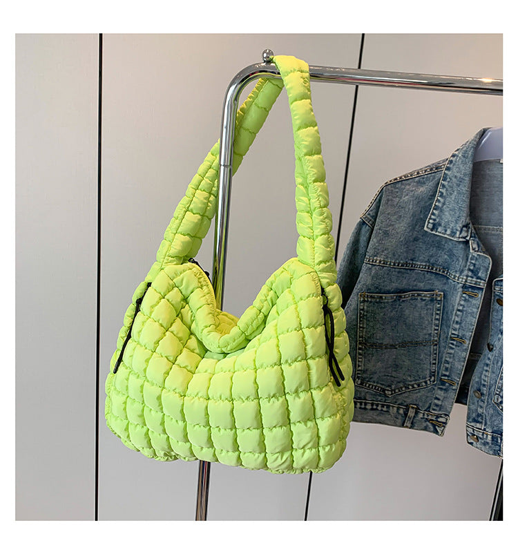 Pleated Cloud Fashion Pull Large Capacity Cotton Tote Bags
