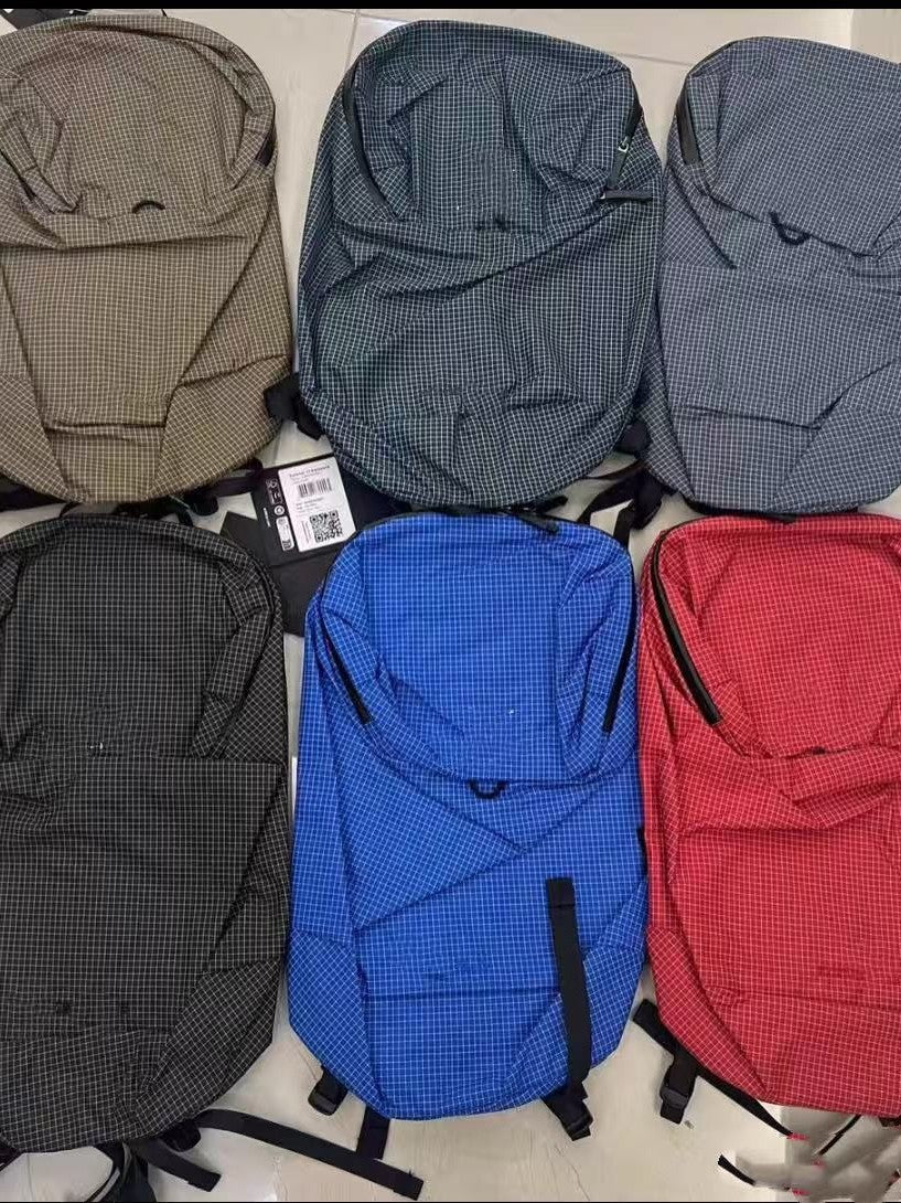 Women's & Men's Bird Embroidery Plaid Sport Climbing Waterproof Weight Backpacks