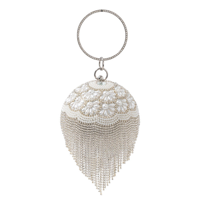 Diamond Banquet Clutch All Match Dress Fashion Creative Spherical Handbags