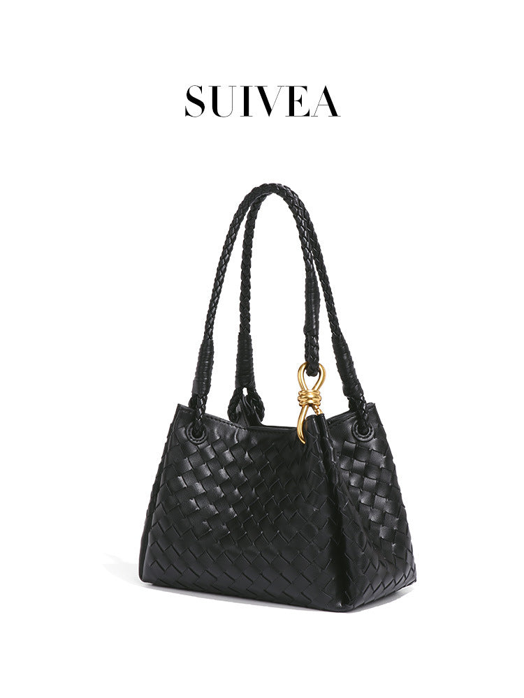 Women's Retro Hand-woven Parachute Vegetable Basket Composite Bags