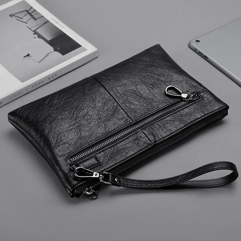 Men's Tidi Kangaroo Envelope Large Capacity Soft Leather Men's Clutch