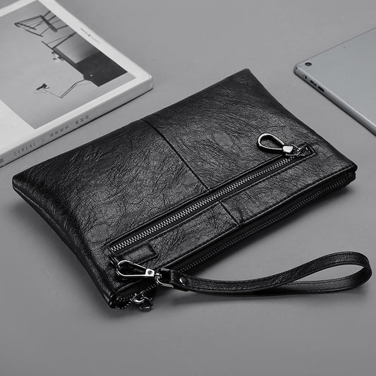 Men's Tidi Kangaroo Envelope Large Capacity Soft Leather Men's Clutch