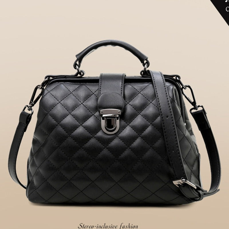 Women's Doctor Retro Fashion Portable Leather Women's Shoulder Bag