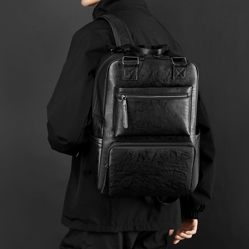 Men's Large Capacity Leather Commuter Computer Portable Bags