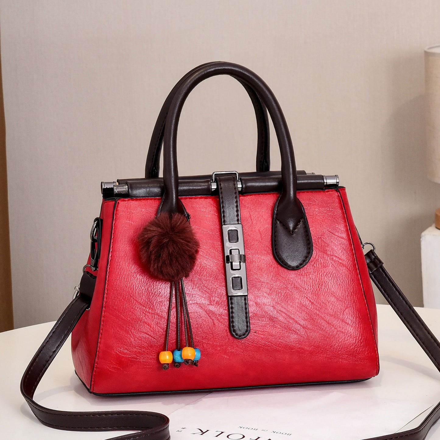 Women's Crocodile Pattern Portable Elegant Fashion Large Capacity Women's Handbag