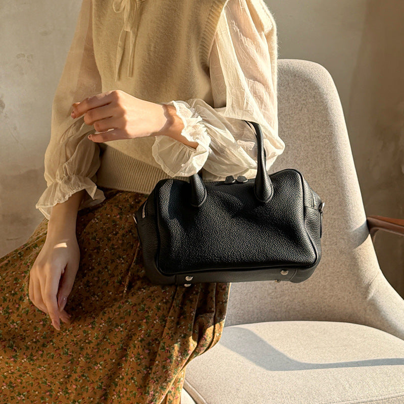 Women's Toast Genuine Leather First Layer Cowhide Women's Messenger Bag