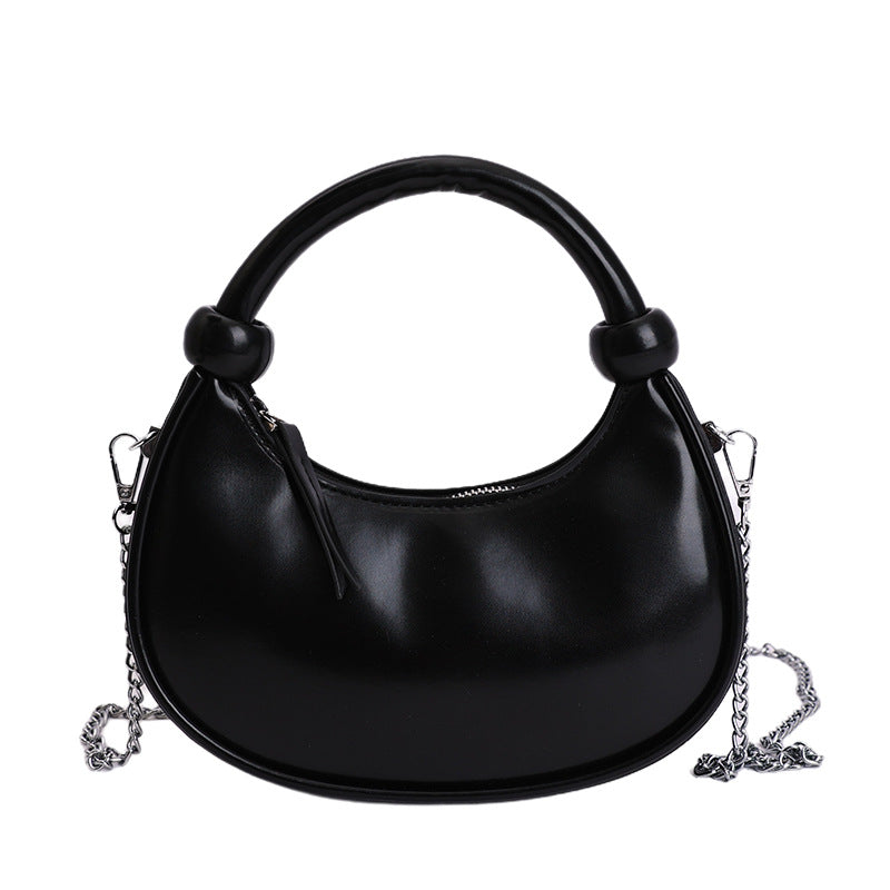 Women's Fashionable Personalized Crescent Trendy Texture Bags