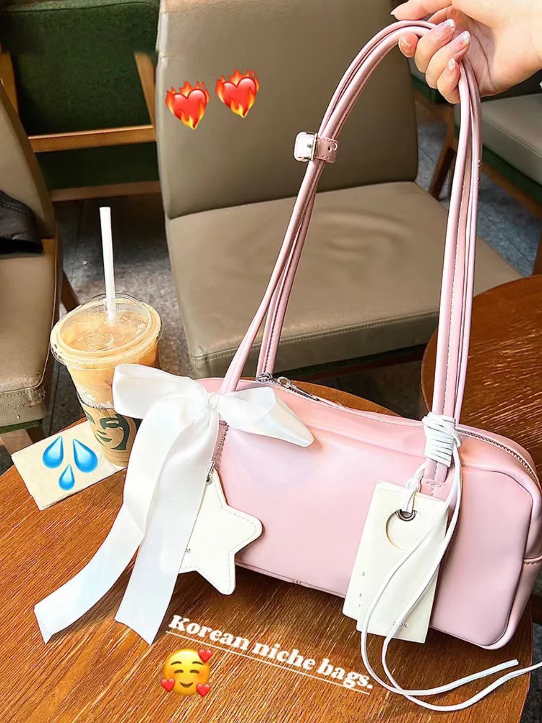 New Women's Baguette Bow Underarm For Women's Shoulder Bag
